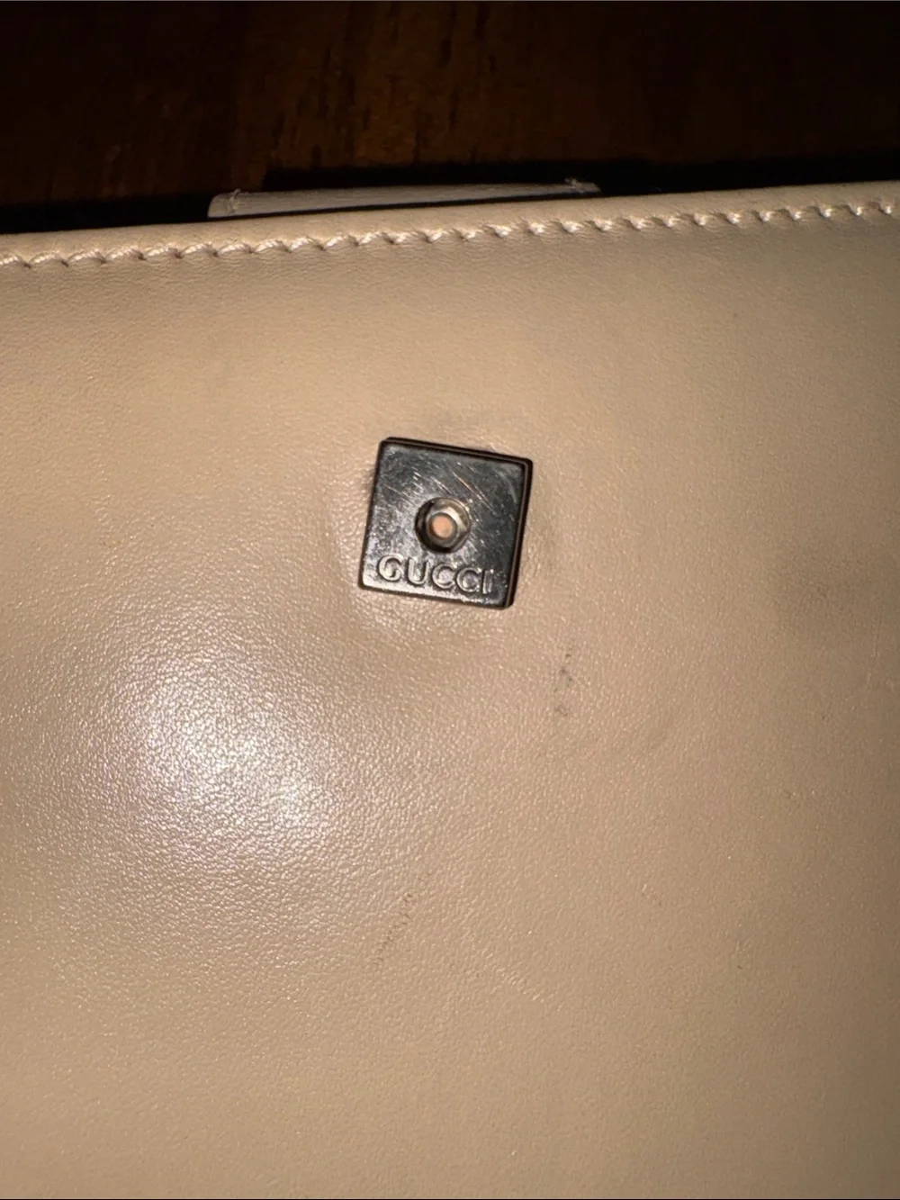 Low start Gucci Vtg Leather Flap Continental Wallet in a box. In GUC. Authentic - Picture 7 of 15